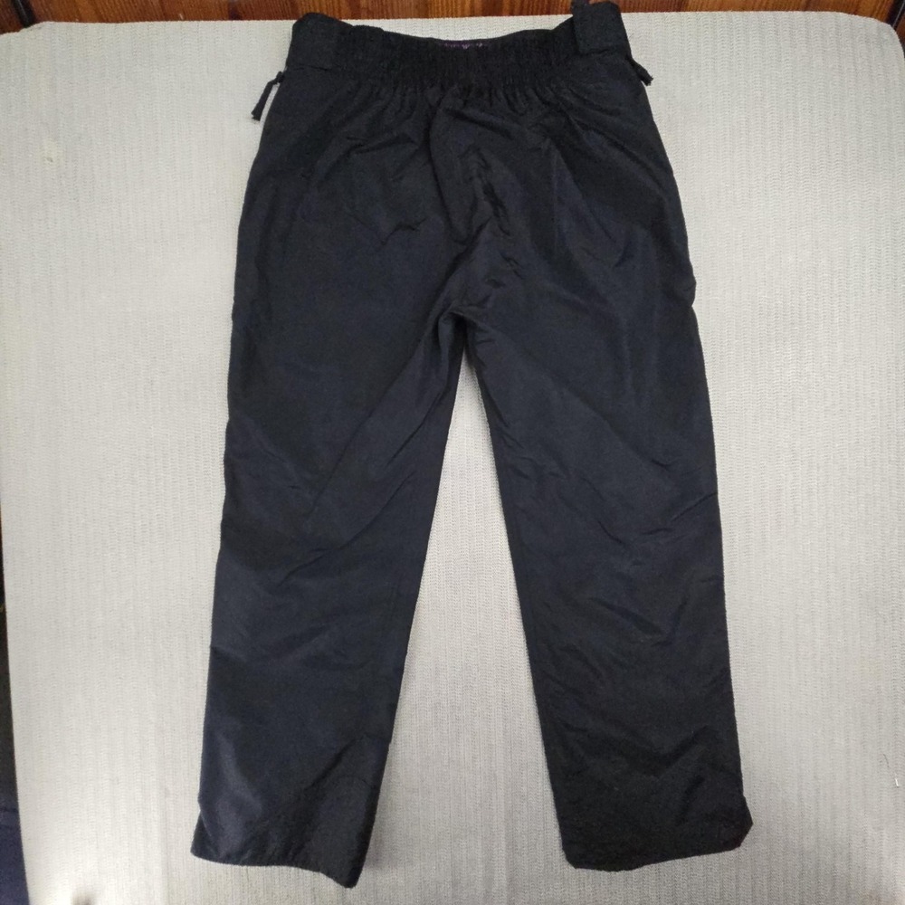 White Sierra Snow Pants Mens Large Black Nylon Ski Outdoor Water Resistant